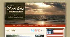 Desktop Screenshot of letcherfuneralhomeinc.com
